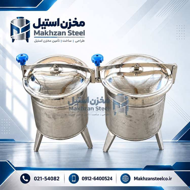 مخزن استیل عسل | ساخت مخزن نگهداری عسل بهداشتی